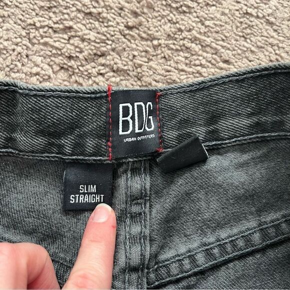 BDG Women's 24 Slim Straight Patchwork Jeans - Picture 6 of 10